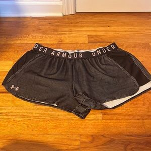 Under Armour Black and Gray Athletic Shorts